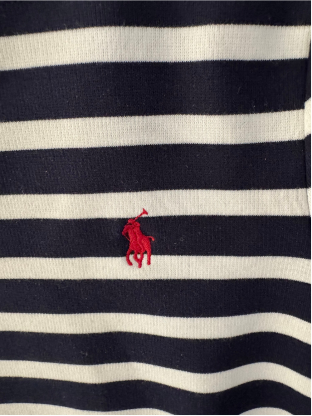 Polo Ralph Lauren girls navy and white striped dress - Picture 3 of 6